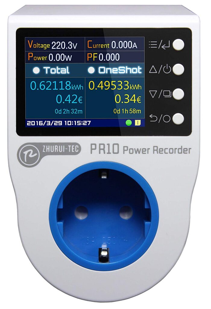 Image of the Zhurui PR10 Power Recorder.