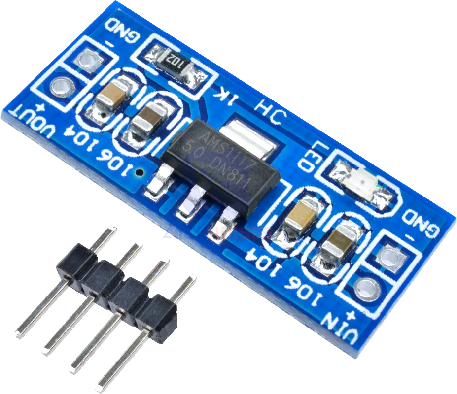 Product image of an AMS1117 step down to 5v