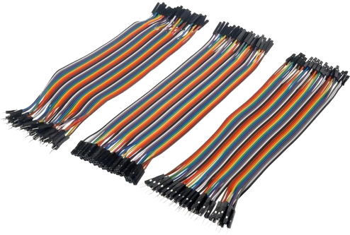 Product image showing a bunch of Dupont wires