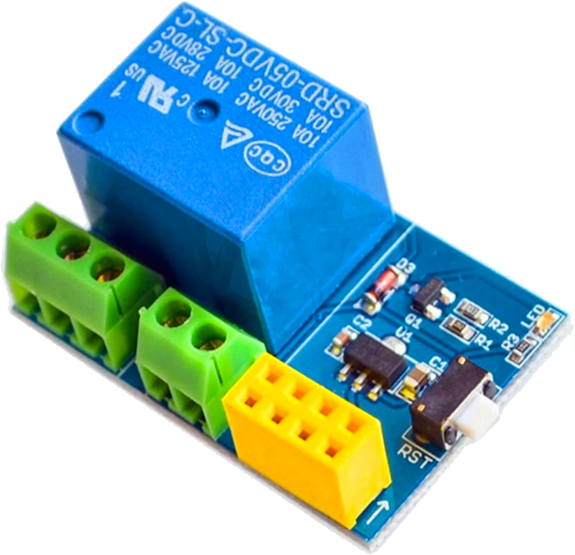 Product image of the ESP-01(s) relay module board